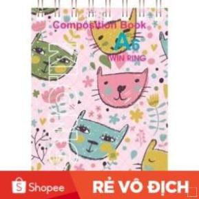 (Combo 5 cuốn) Sổ lo xo KLONG kép ngang 260tr A6 Klong 3 Subject; MS: 911