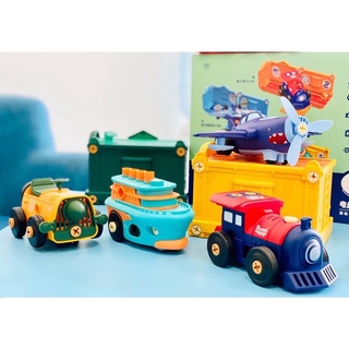 Đồ Chơi Lắp Ráp Máy Bay Oto Tàu Hoả cho bé phát triển trí tuệ