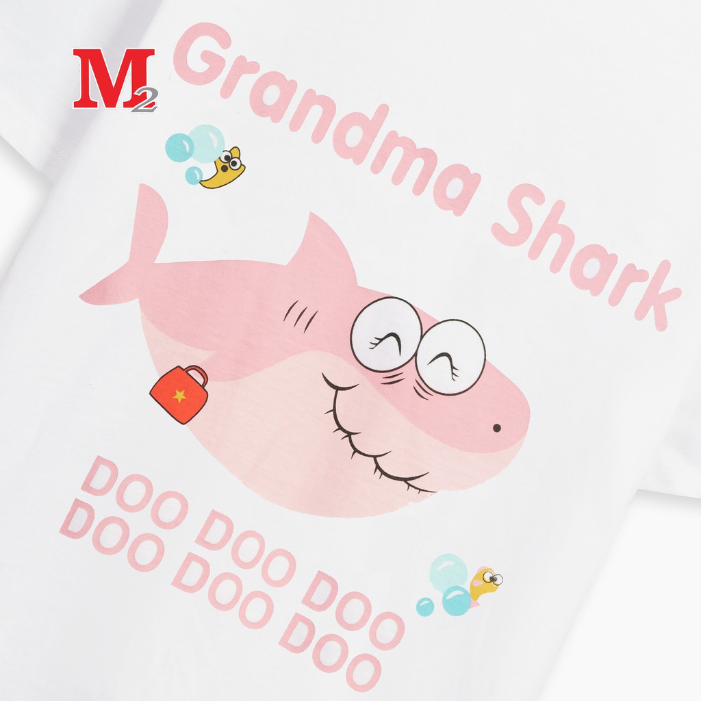 Áo thun nữ gia đình Mommy Shark, Grandma Shark K0030480 Thời trang M2