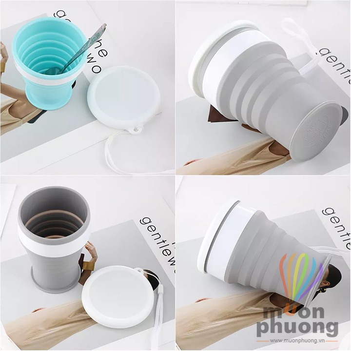 Ly uống nước silicone xếp gọn 200-350ml - MUÔN PHƯƠNG SHOP