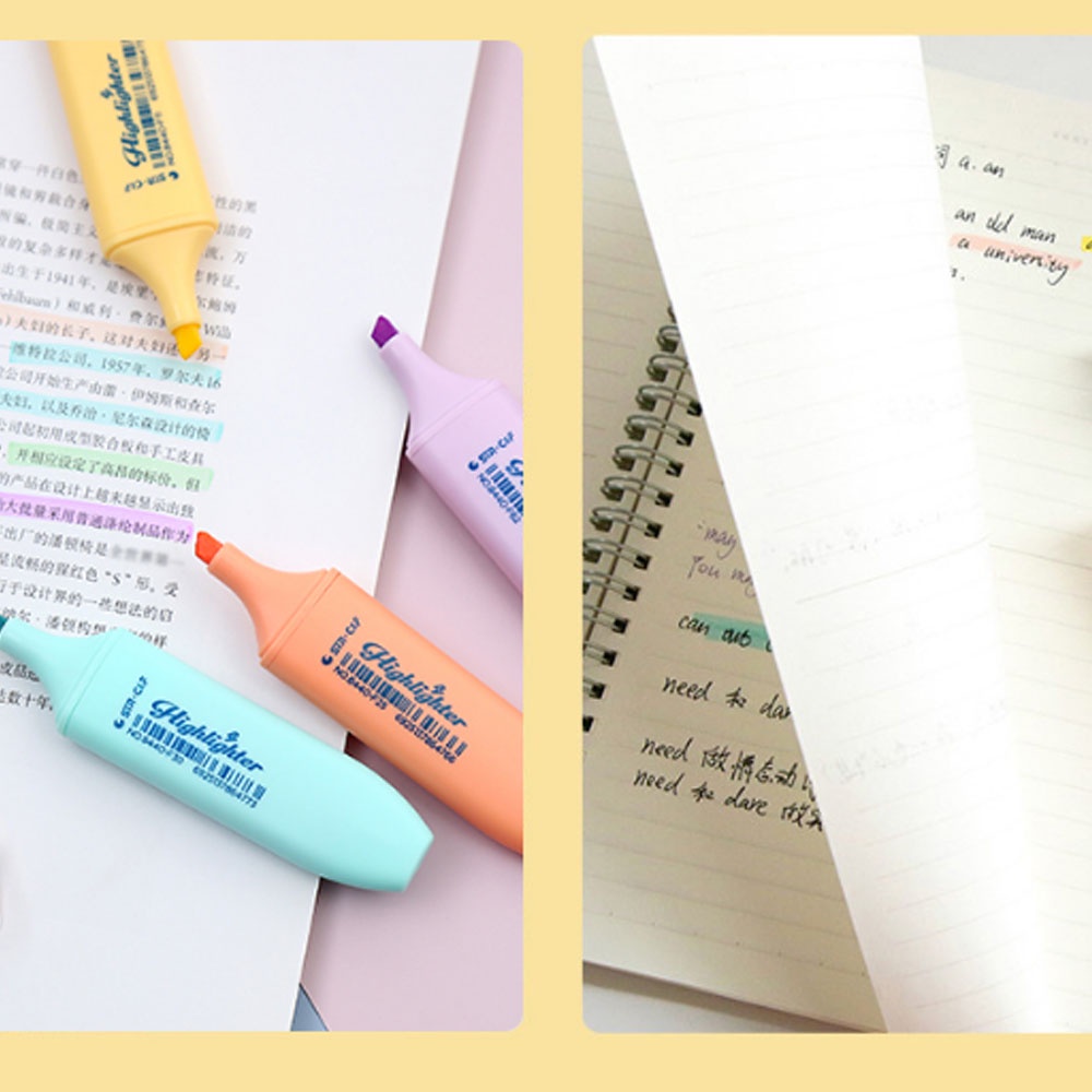 1 Sổ Tay Highlight Nhiều Màu Sắc Bắt Sáng Dành Cho Học Sinh