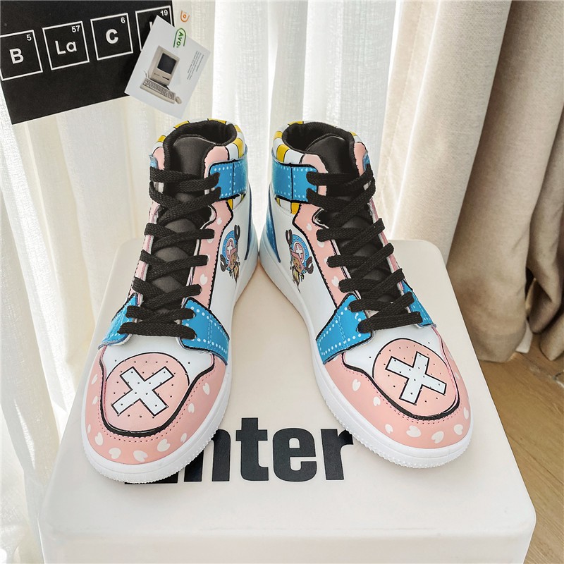 Giày Thể Thao Nam Thời Trang Hàn Quốc Mới Hình Chopper Luffy One Piece Dễ Thương