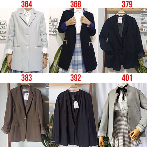 Áo Blazer nữ dáng dài eo trên 85cm nhà Dương2hand