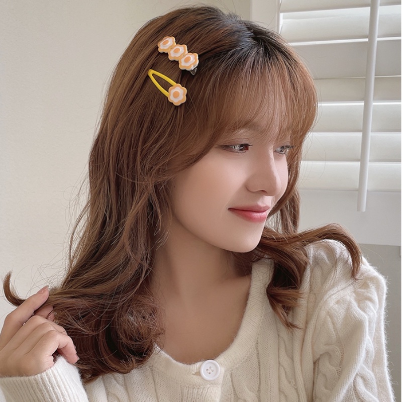 【kifli】Kẹp tóc hình quả trứng dễ thương sáng tạo