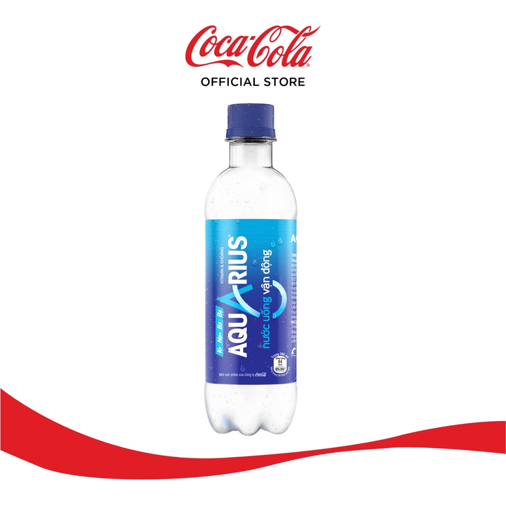 Lốc 6 Chai Nước Uống Thể Thao Aquarius chai 390ml