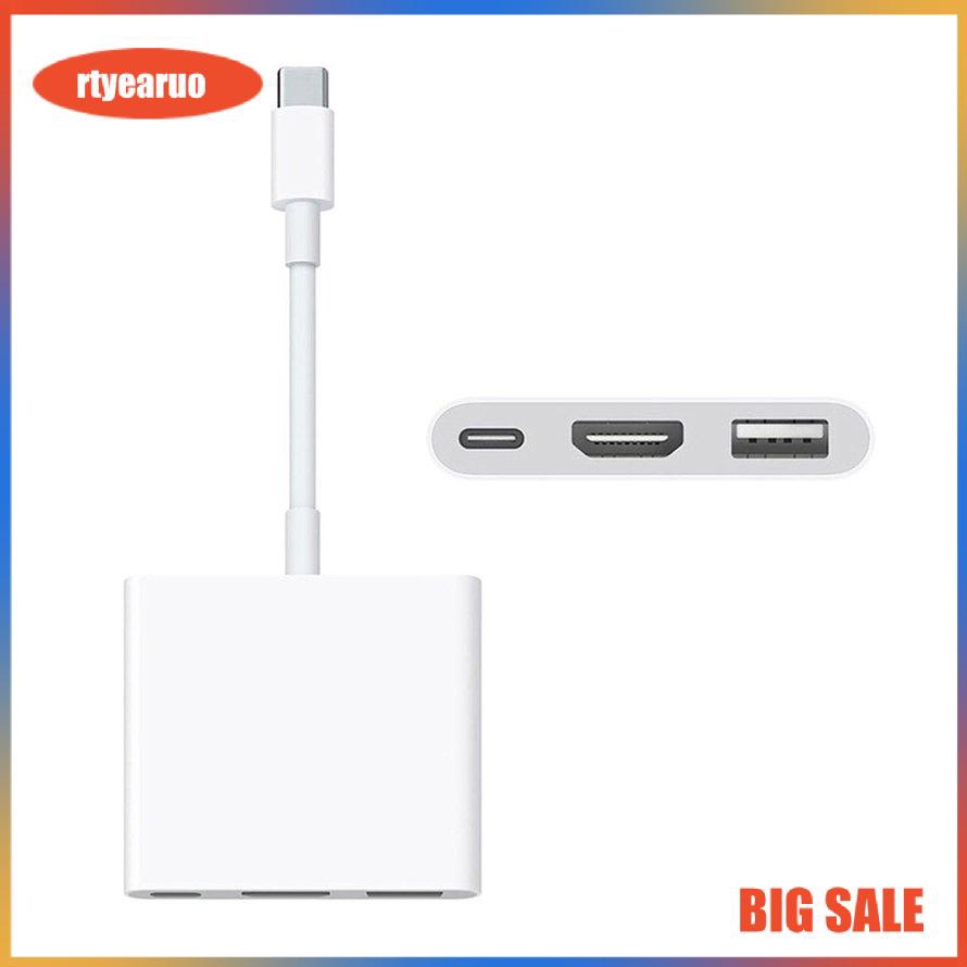 Bộ chuyển đổi Type-C sang HDMI 4k/USB/Type C 3 trong 1 cho Macbook/ iPad dùng trong trình chiếu