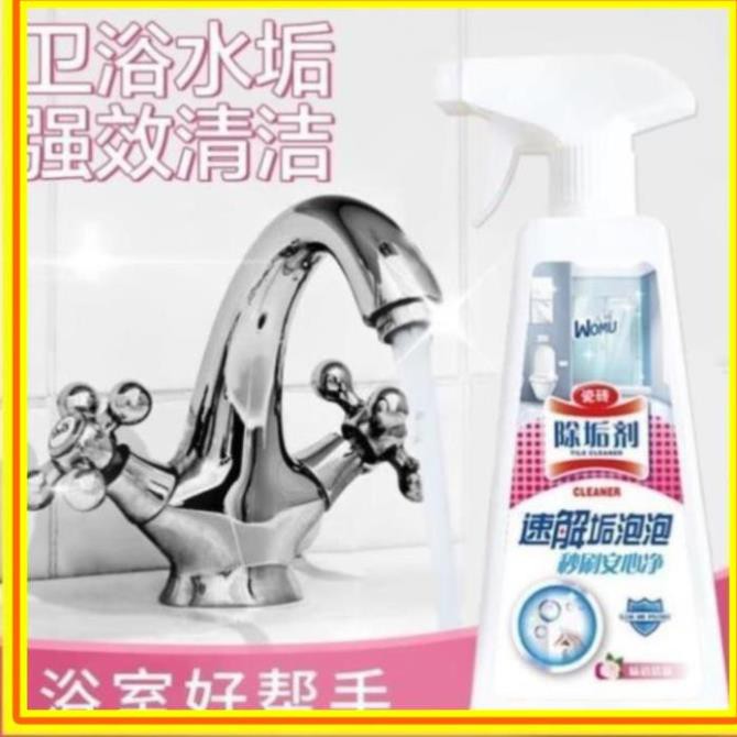 Siêu Tẩy Rửa Đa Năng Womu 500ML Vệ Sinh Vách Kính ,Vòi Inox ,Bồn Cầu ,Toilet Bóng Đẹp