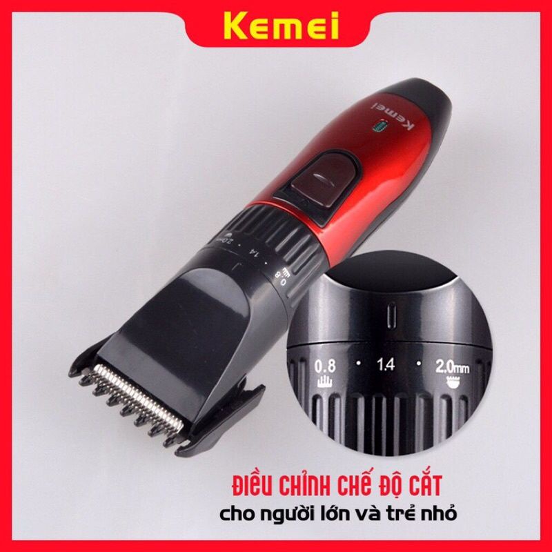 Tông đơ Kemei KM-730 cắt tóc trẻ em , Máy cầm tay sạc pin hớt tóc cho bé KM730 [CEC Store]