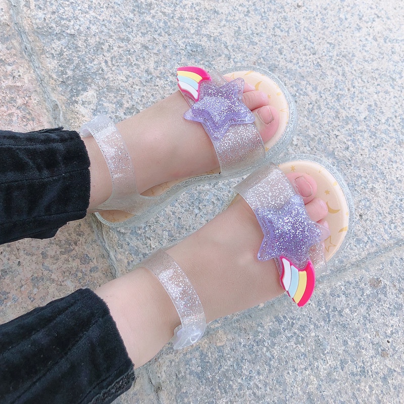 Xăng đan Công Chúa Hở Ngón Có Đèn Nhấp Nháy Dễ Thương Cho Bé Gái