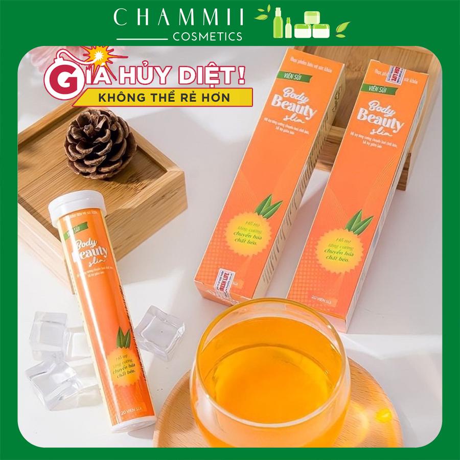 Viên Sủi Giảm Cân Body Beauty Slim, Hộp 20 Viên, hỗ trợ giảm béo, giảm mỡ bụng hiệu quả, an toàn tự nhiên