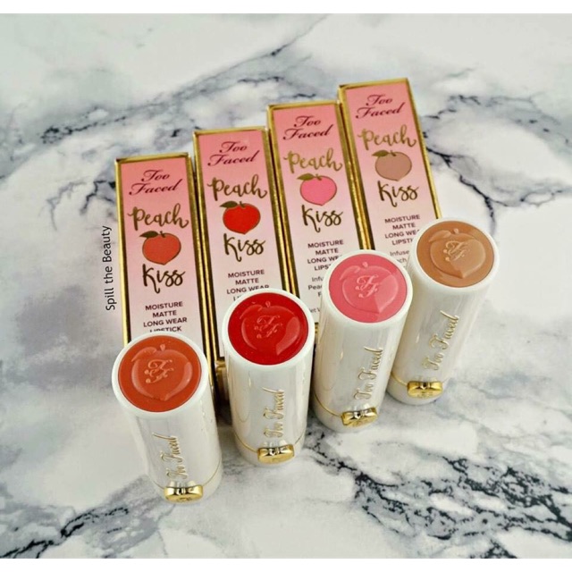 Son Too Faced Peach Kiss Moisture Matte Long Wear Lipstick (4g)