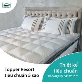 Topper Đệm Tăng Tiện Nghi T230 - 0.7D Cao Cấp làm ÊM Nệm Thương Hiệu SLEEPY - VISINCO