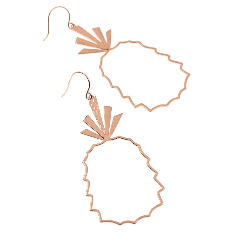 Personality Geometric Fashion Pineapple Shaped Fruit Simple Earrings Jewellery
