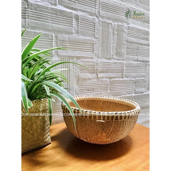 Thúng tre sâu lòng đan kỹ nhiều kích thước, thúng tre cạp to chắc, bền, đẹp