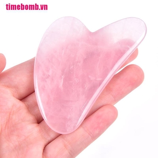 Miếng Gua Sha massage mặt bằng đá thạch anh