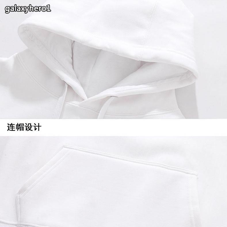 Áo Hoodie Cotton Phối Nhung Dáng Rộng In Hình Siêu Nhân Thời Trang Mùa Thu Cho Nam Nữ