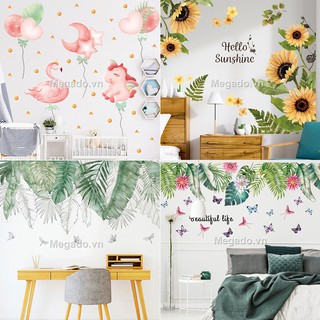 Decal cây xanh, decal lá xanh, decal lá cây nhiệt đới