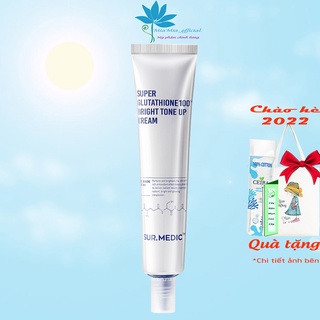 SUR.MEDIC+ Kem Dưỡng Trắng Da Chống Lão Hóa Sur.Medic Super Glutathione 100 Bright Tone Up Cream 40ml [CHÍNH HÃNG]