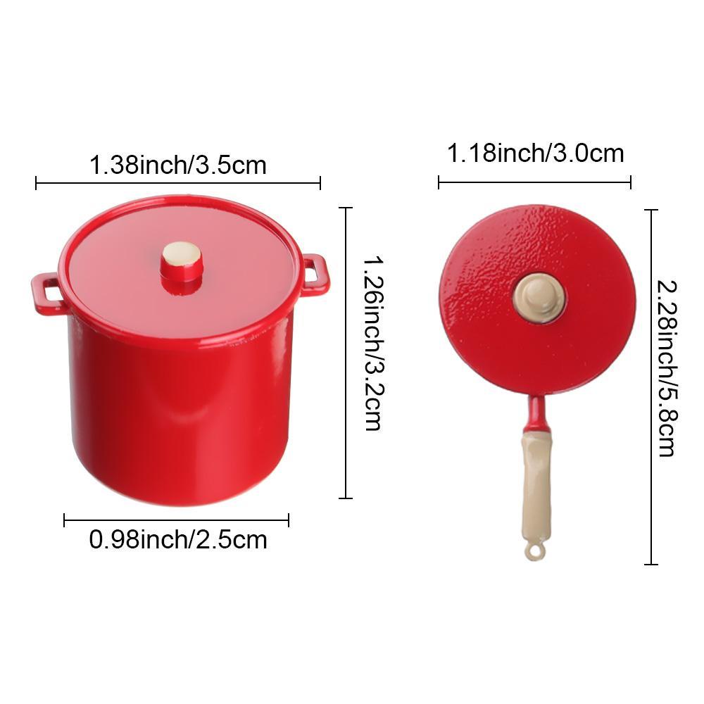 Nồi Nấu Súp Mini Dùng Làm Đạo Cụ Chụp Ảnh Cho Nhà Búp Bê