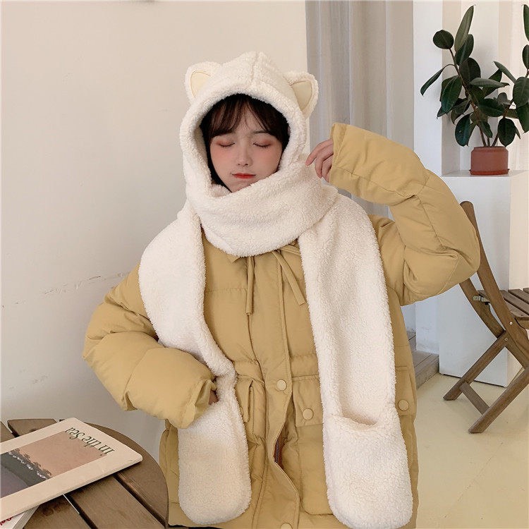 Khăn quảng cổ, khăn lông cừu phong cách ulzzang