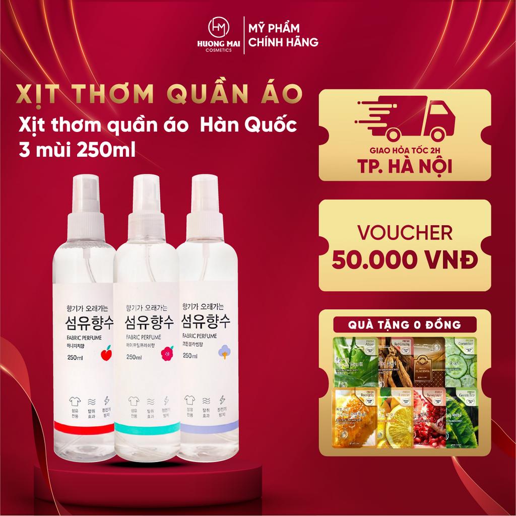 Xịt thơm quần áo Hàn Quốc 3 mùi 250ml