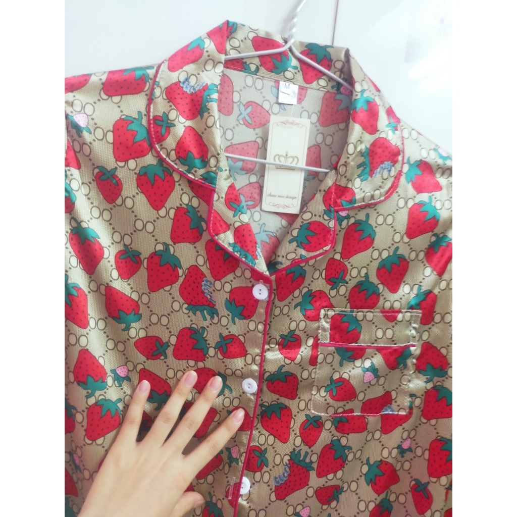 Bộ pyjama lụa [TAY DÀI - QUẦN DÀI] hàng thiết kế có size kèm video ảnh thật | BigBuy360 - bigbuy360.vn