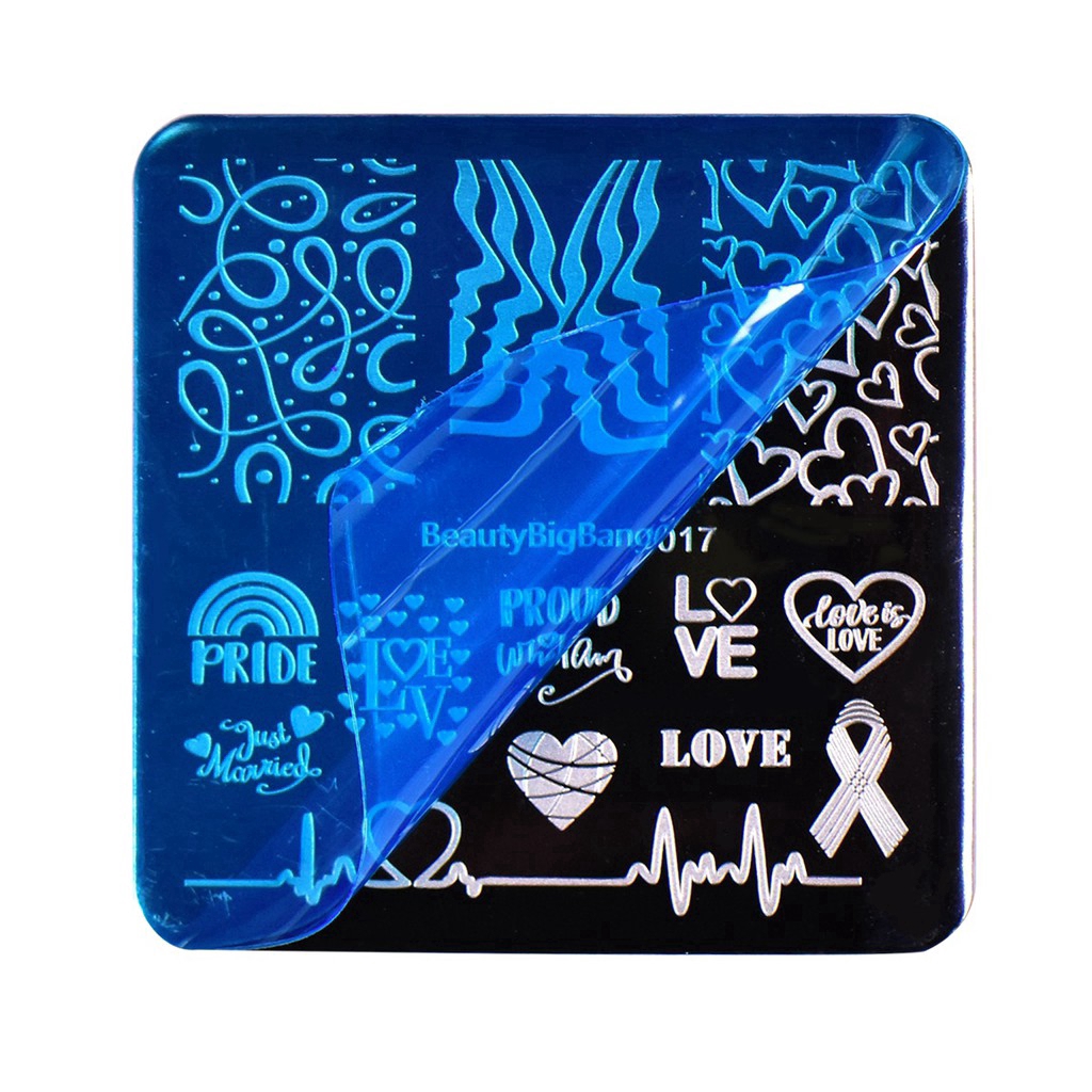 Khuôn đóng dấu trang trí móng BeautyBigBang 6*6cm