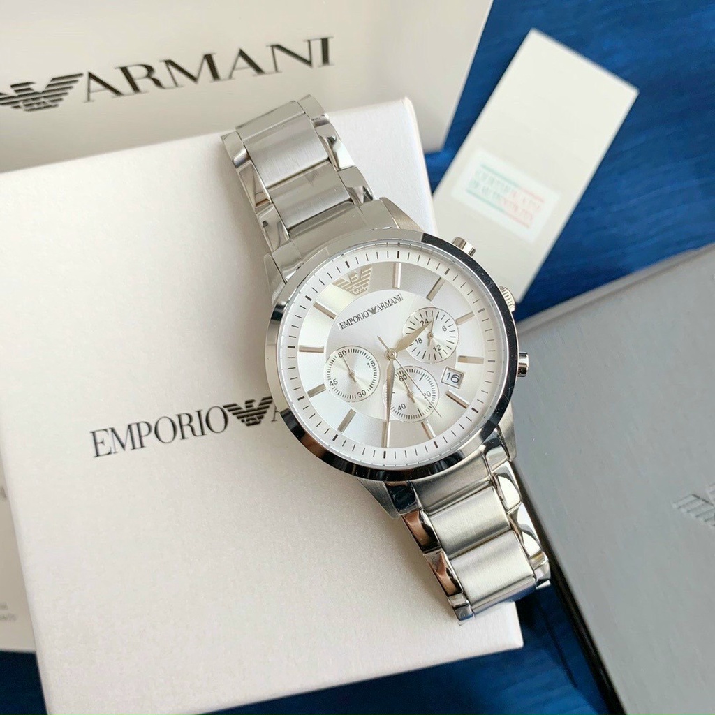 Đồng hồ nam Emporio Armani dây kim loại cao cấp 6 kim