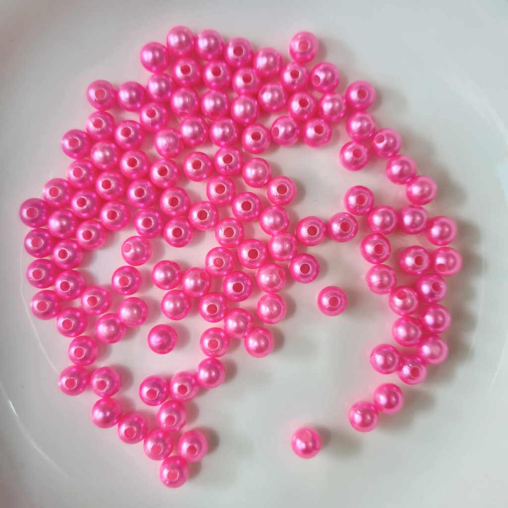 Hạt nhựa  trai 100g,hạt cườm,hạt bẹt tròn 8li trang trí ,handmade, xâu vòng