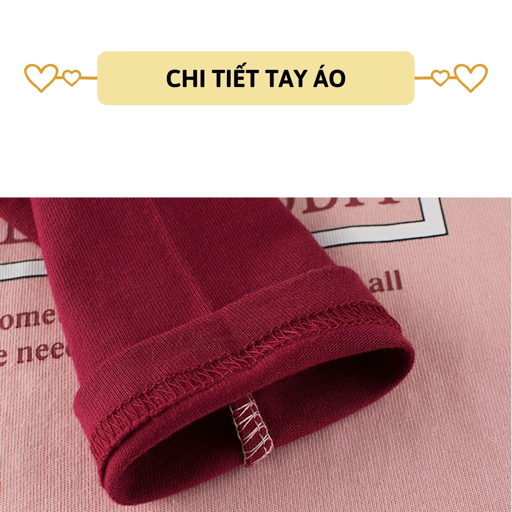 Áo thun dài tay bé gái 27Kids 27Home áo thu đông nữ 100% Cotton cho trẻ từ 2-10 tuổi GLTS1