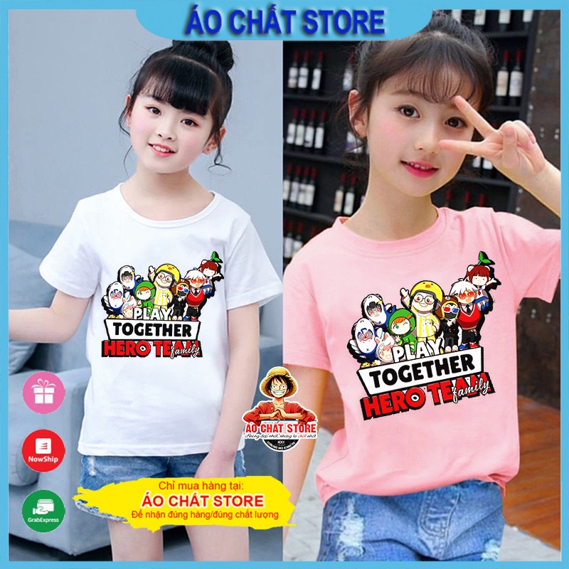 Áo Play Together Hero Team nhiều màu cho bé trai bé gái siêu đẹp MC50