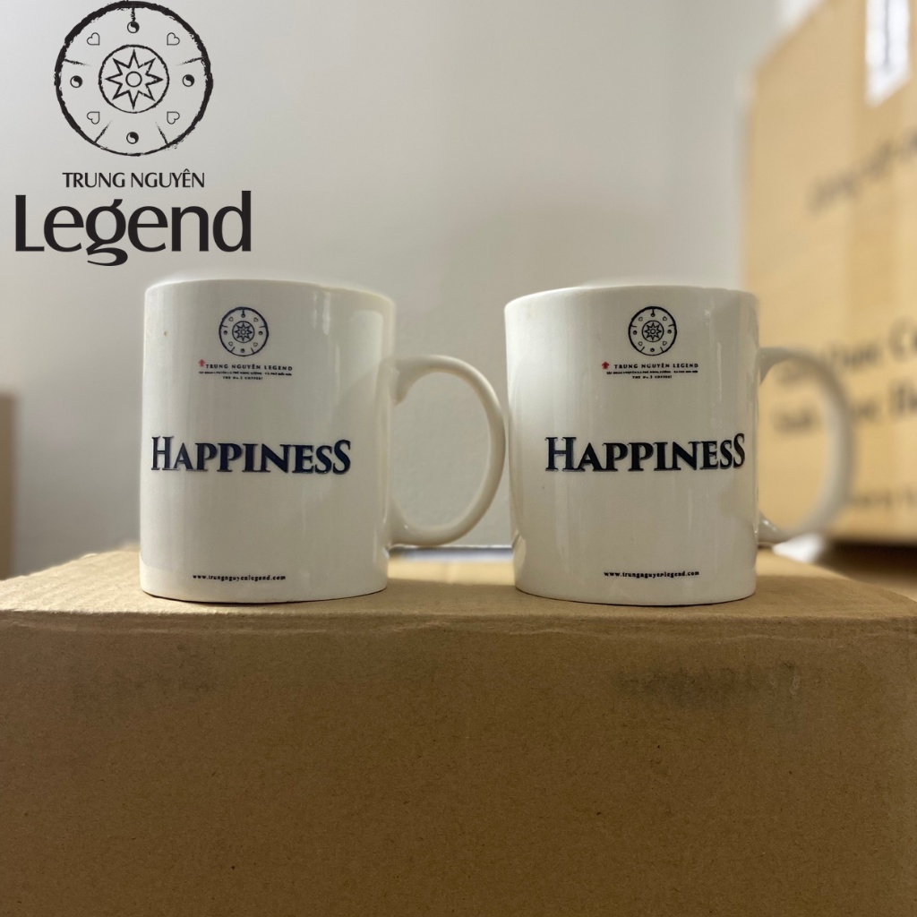 Ly sứ có quai loại 380ml logo Trung Nguyên Legend