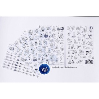 Bộ sticker bunny 6 tờ/pack