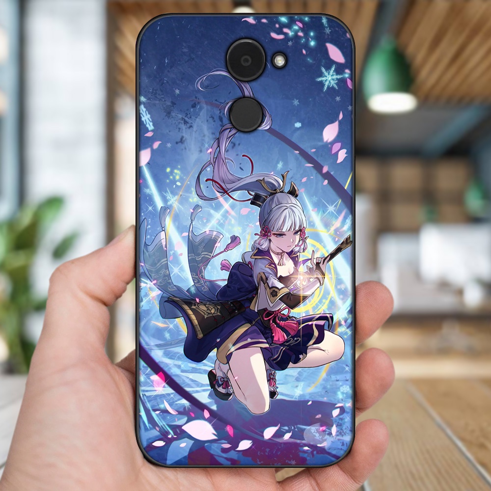 Ốp lưng Huawei Y7 Prime viền đen in hình Ayaka Genshin Impact