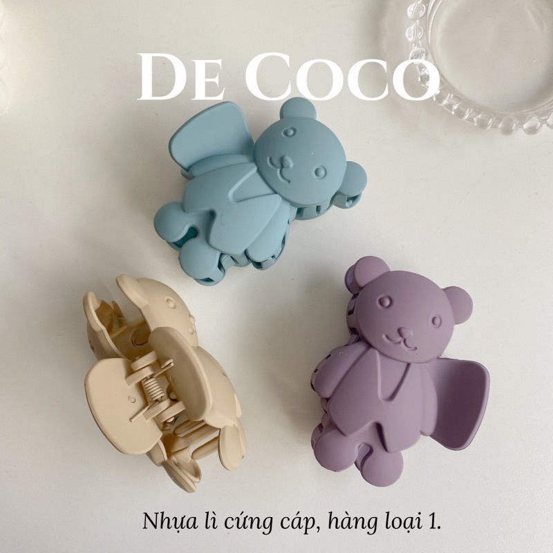 Kẹp càng cua, kẹp tóc gấu bear De Coco