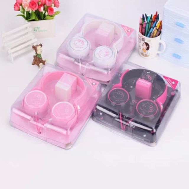 Tai nghe chụp Hello Kitty KT30 em đã về Hàng  Tai nghe Màu của Tình yêu