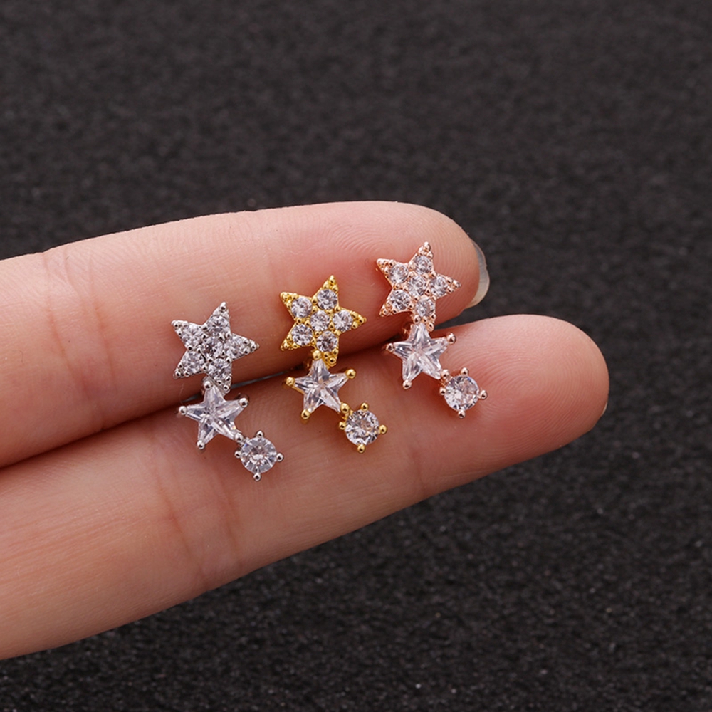 Khuyên xỏ vành tai thiết kế tinh tế thời trang cho nữ