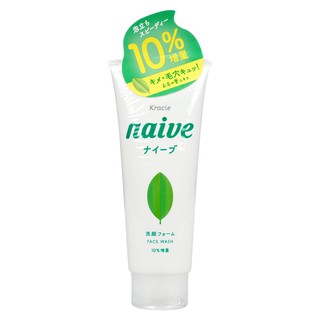 Sữa rửa mặt Naive Kracie chiết xuất trà xanh 143g Nhật Bản