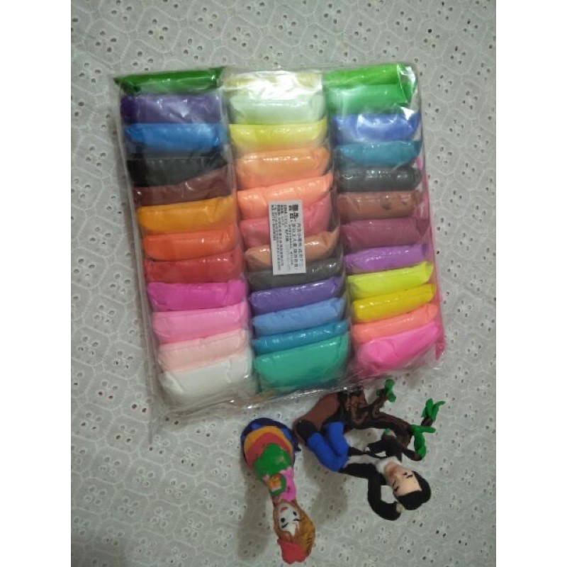 GIÁ RẺ] Bịch đất sét 36 màu, đất nặn siêu nhẹ , softclay, nguyên liệu làm slamp