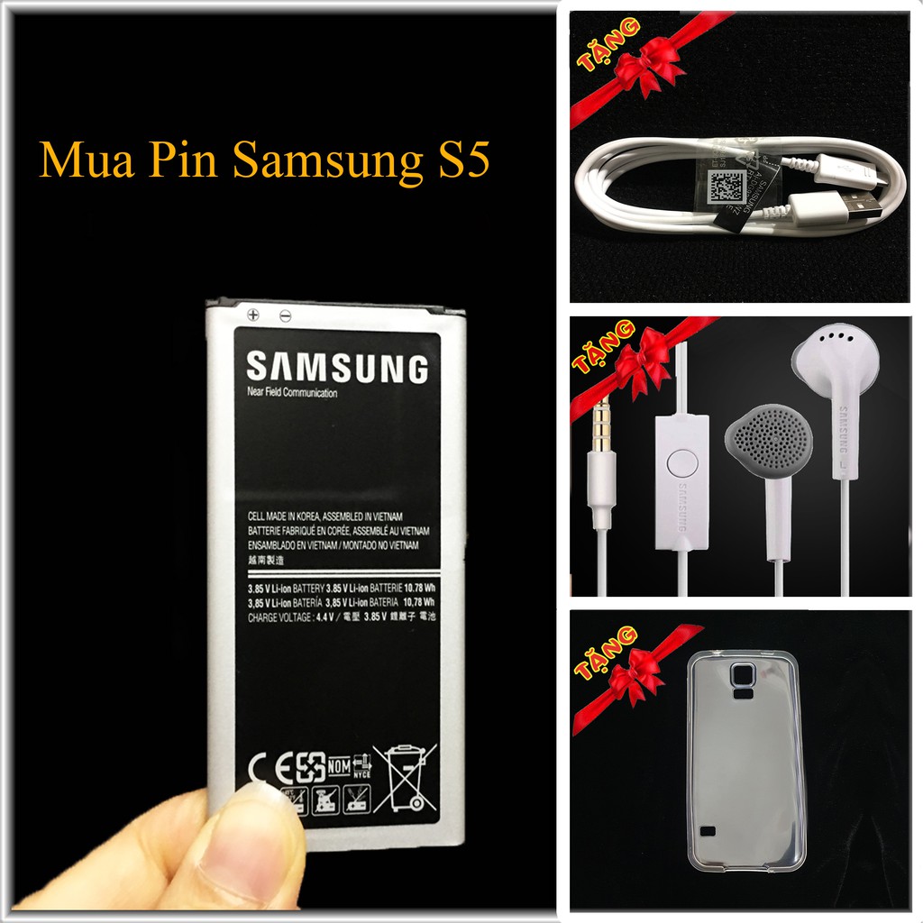 Pin Samsung Galaxy S5 chính hãng. BH 6 tháng