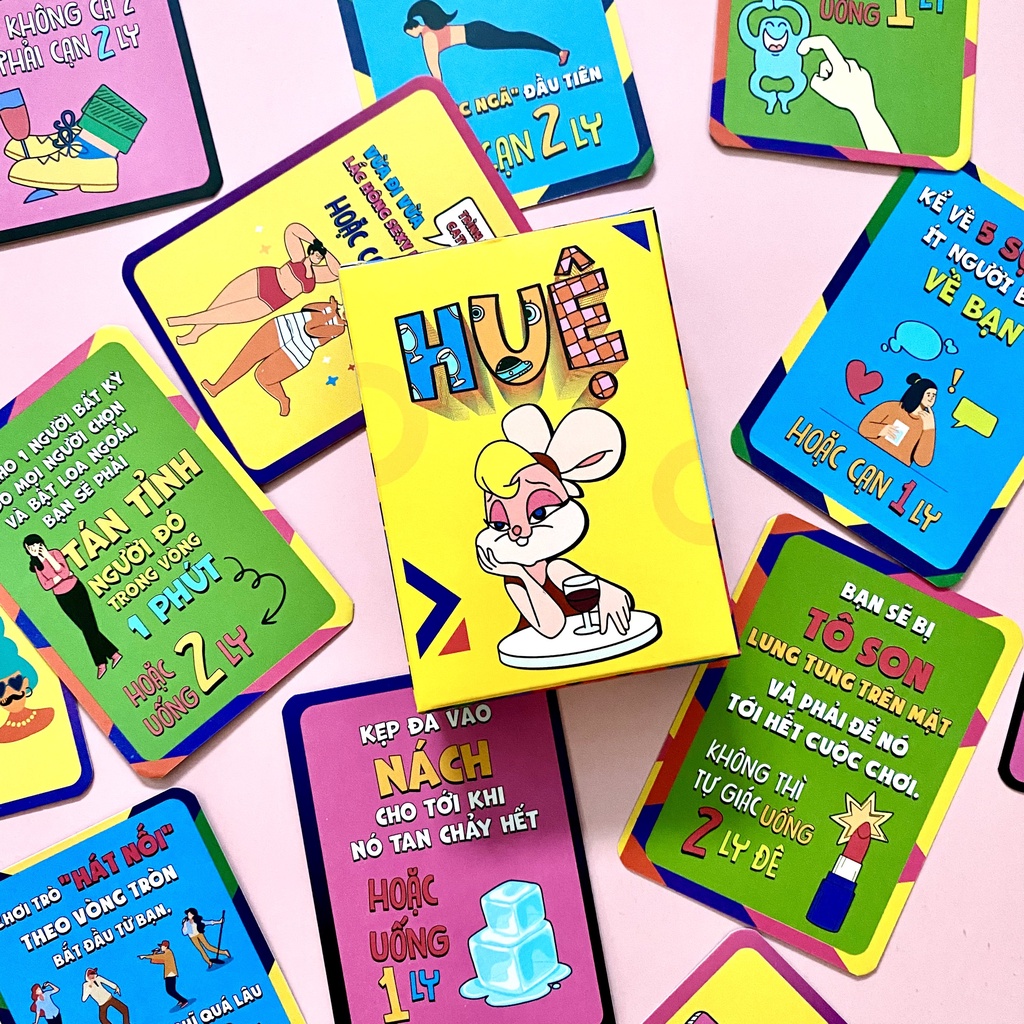 Bộ bài drinking game cho bạn bè gọi huệ thử thách trên bàn nhậu tổng hợp board game Shay