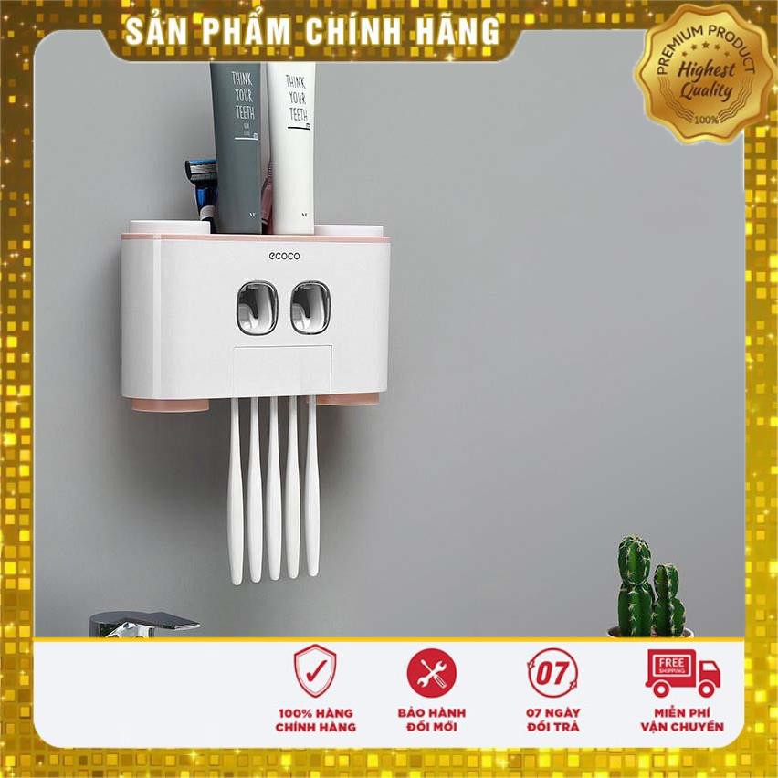 Kệ Đựng Bàn Chải Đánh Răng Tặng Kèm 4 Cốc ECOCO hàng đẹp