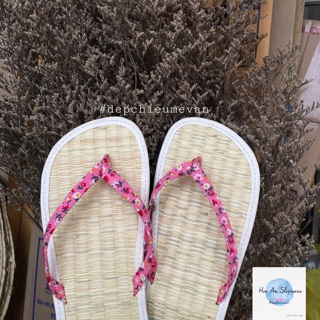 Dép chiếu Hội An hồng baby