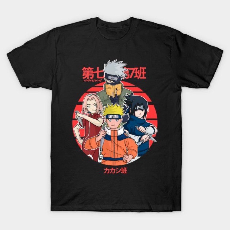 Áo thun hoạt hình Naruto in hình cực sắc nét 4K, cực chất