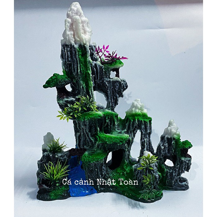 TIỂU CẢNH TRANG TRÍ HỒ CÁ NON BỘ 30x10x32cm