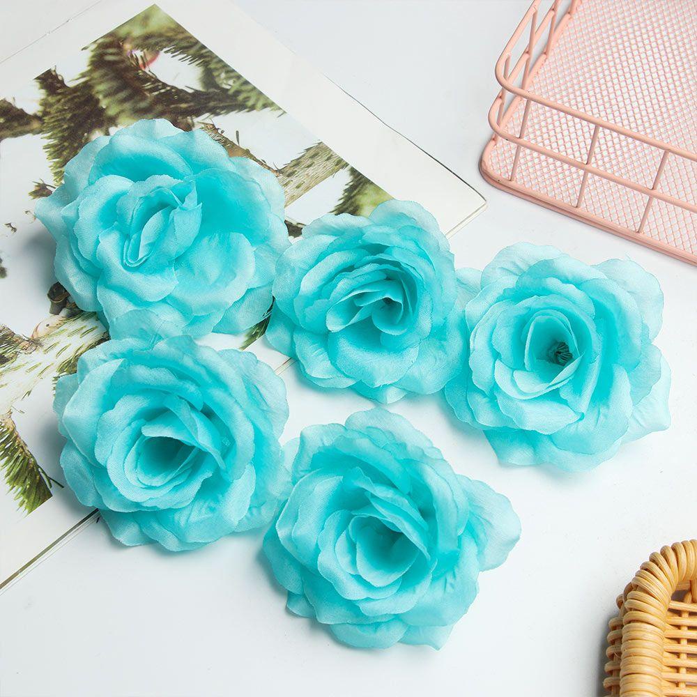 Bộ 5 Bông Hoa Hồng 3D 10cm Trang Trí Nhà Cửa