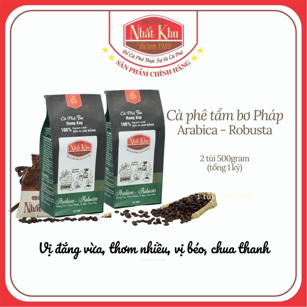 1KG Cà phê bột NHẤT KHU coffee Đặc biệt, đậm, đắng, mạnh, cà phê 100% nguyên chất không tẩm ướp, không pha trộn