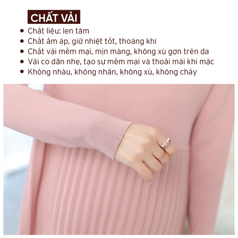 [XẢ HÀNG ] Đầm bầu thu đông chất len tăm mềm mại, THANH LỊCH - TRẺ TRUNG - SANG