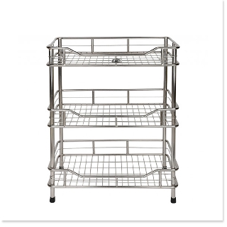 Kệ chén bát inox 3 tầng dài 50cm