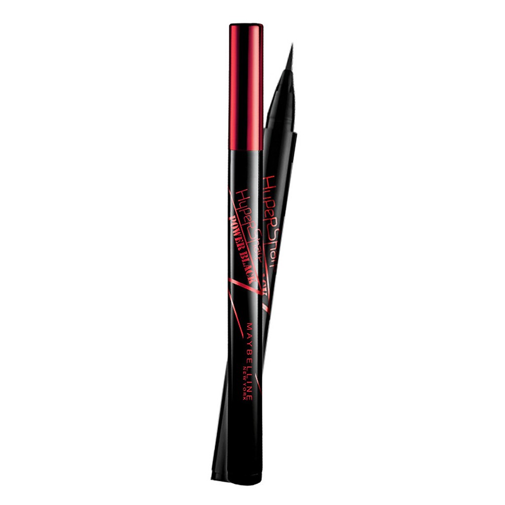 Bút Kẻ Mắt Nước Đen Tuyền Không Lem Không Trôi Maybelline New York HyperSharp Power Liner Waterproof 0.5g (Đỏ đen)